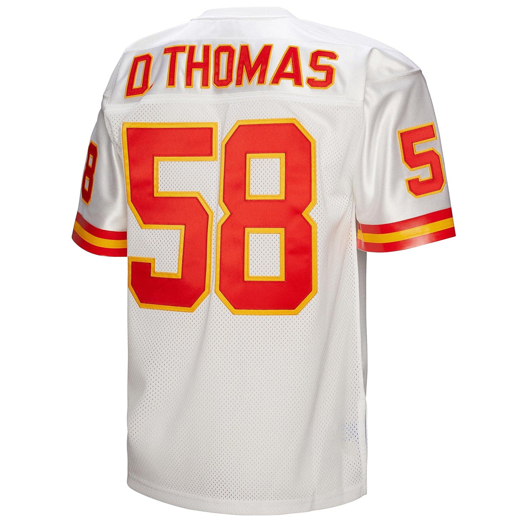 Kansas City Chiefs 1994 Derrick Thomas White Authentic Throwback Retired Player Jersey product image 4, provided for visual