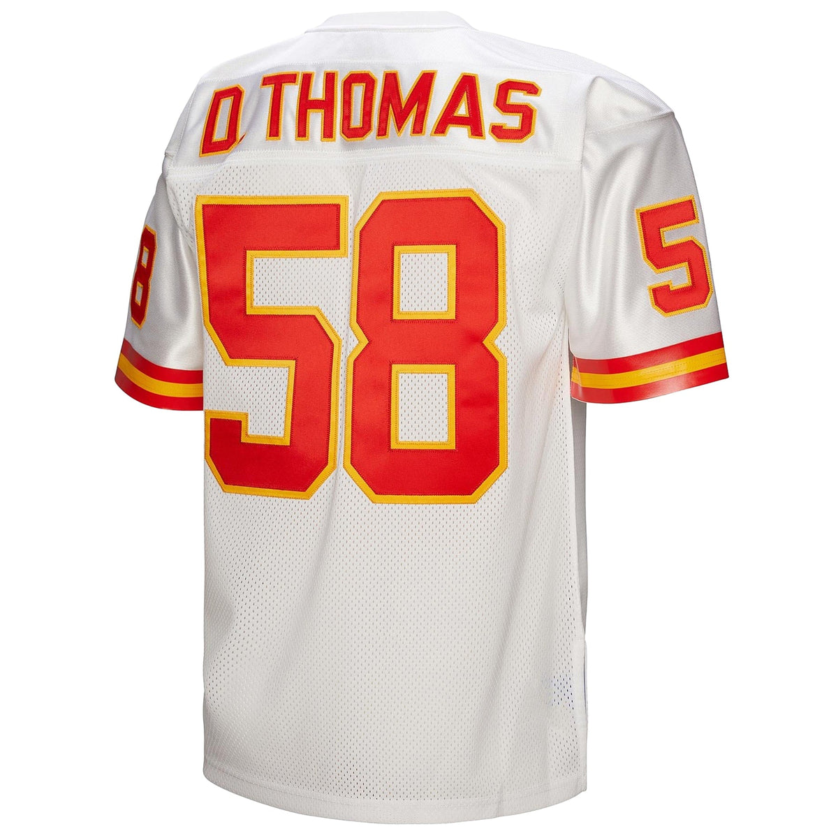 Kansas City Chiefs 1994 Derrick Thomas White Authentic Throwback Retired Player Jersey product image 4, provided for visual