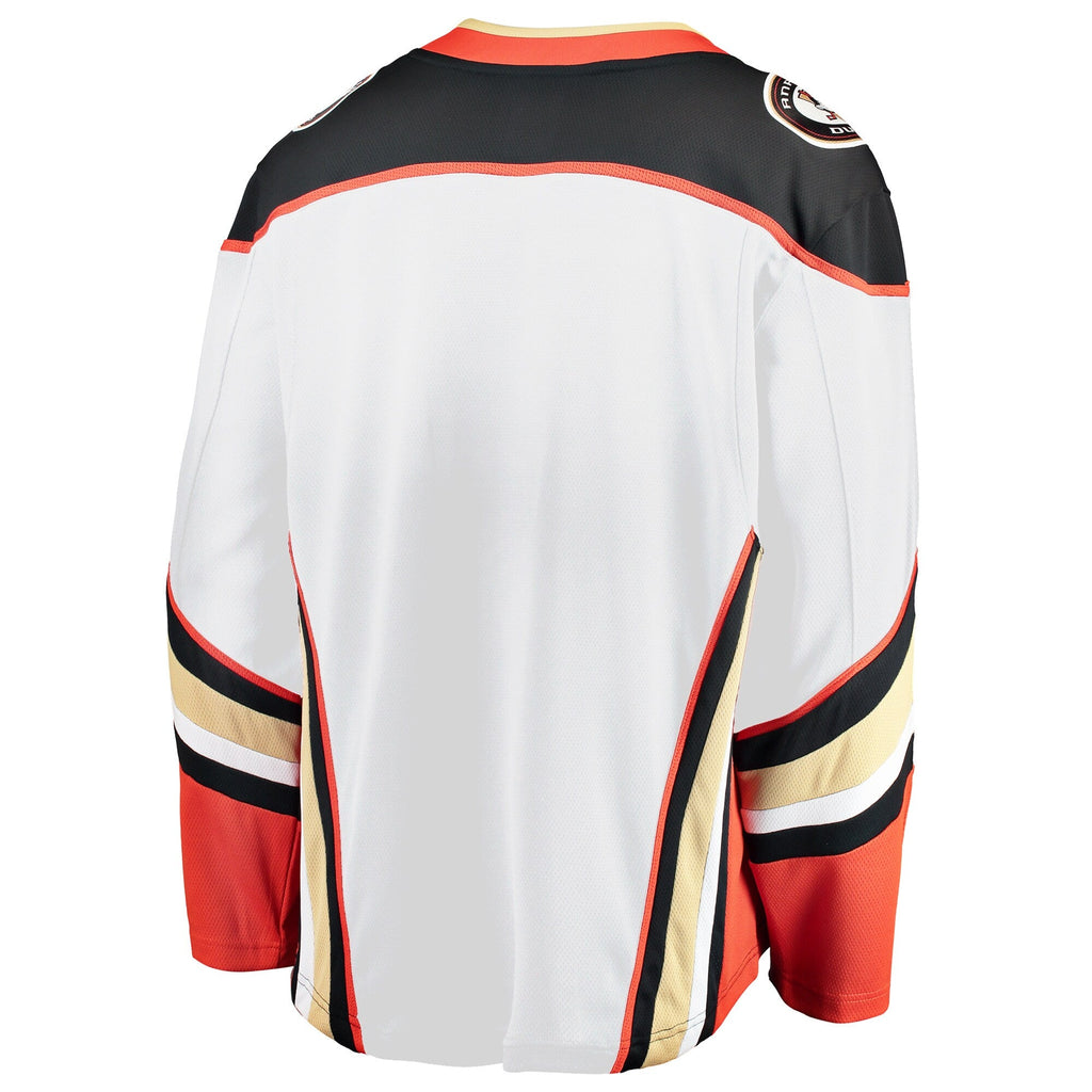 Anaheim Ducks White Breakaway Away Jersey product image 4, provided for visual reference and product detail review