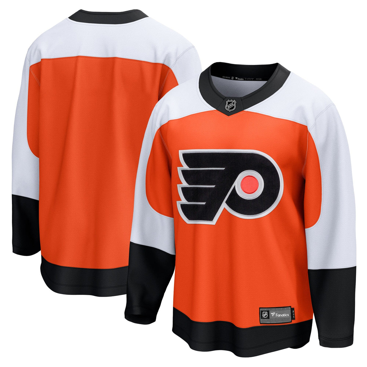 Philadelphia Flyers Burnt Orange Home Breakaway Jersey product image 2, provided for visual reference and product detail