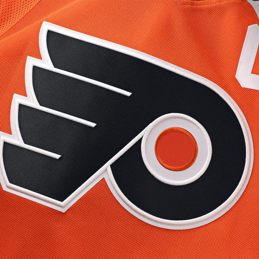 Philadelphia Flyers Travis Konecny Burnt Orange Home Premium Jersey product image 5, provided for visual reference and