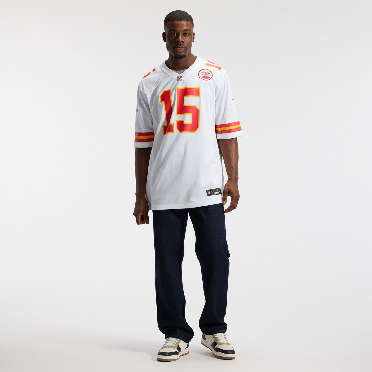 Kansas City Chiefs Patrick Mahomes White Game Jersey product image 5, provided for visual reference and product detail review