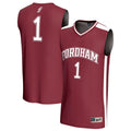 #1 Fordham Rams Lightweight Collegiate Basketball Fashion Jersey - Maroon product image 1, provided for visual reference and