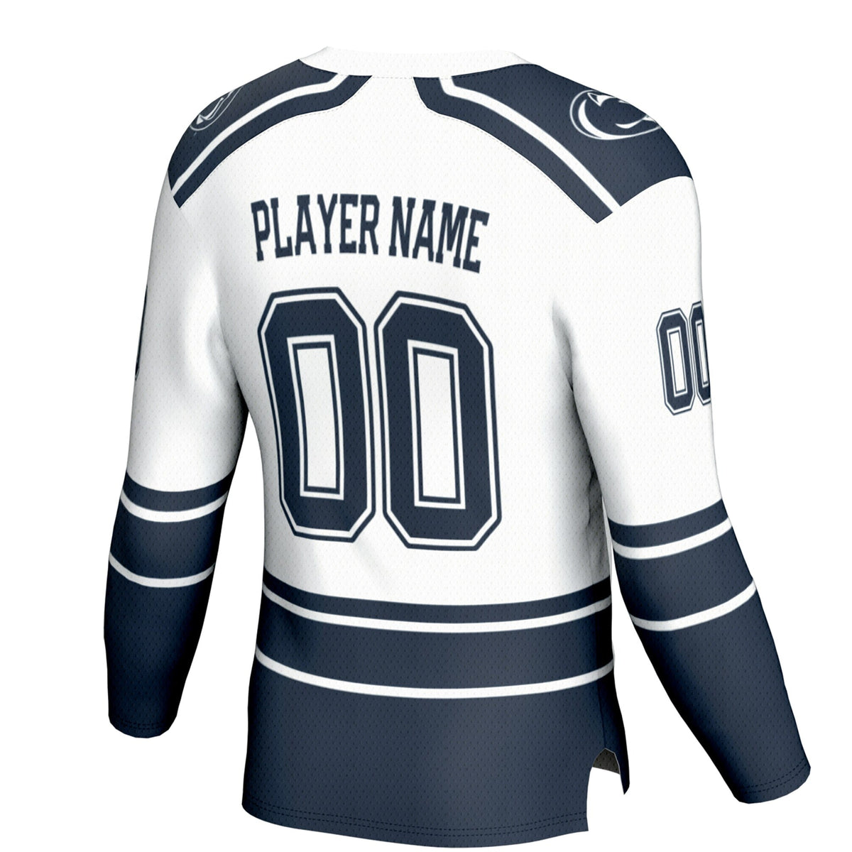 Penn State Nittany Lions NIL Pick-A-Player Ice Hockey Fashion Jersey - White product image 4, provided for visual reference