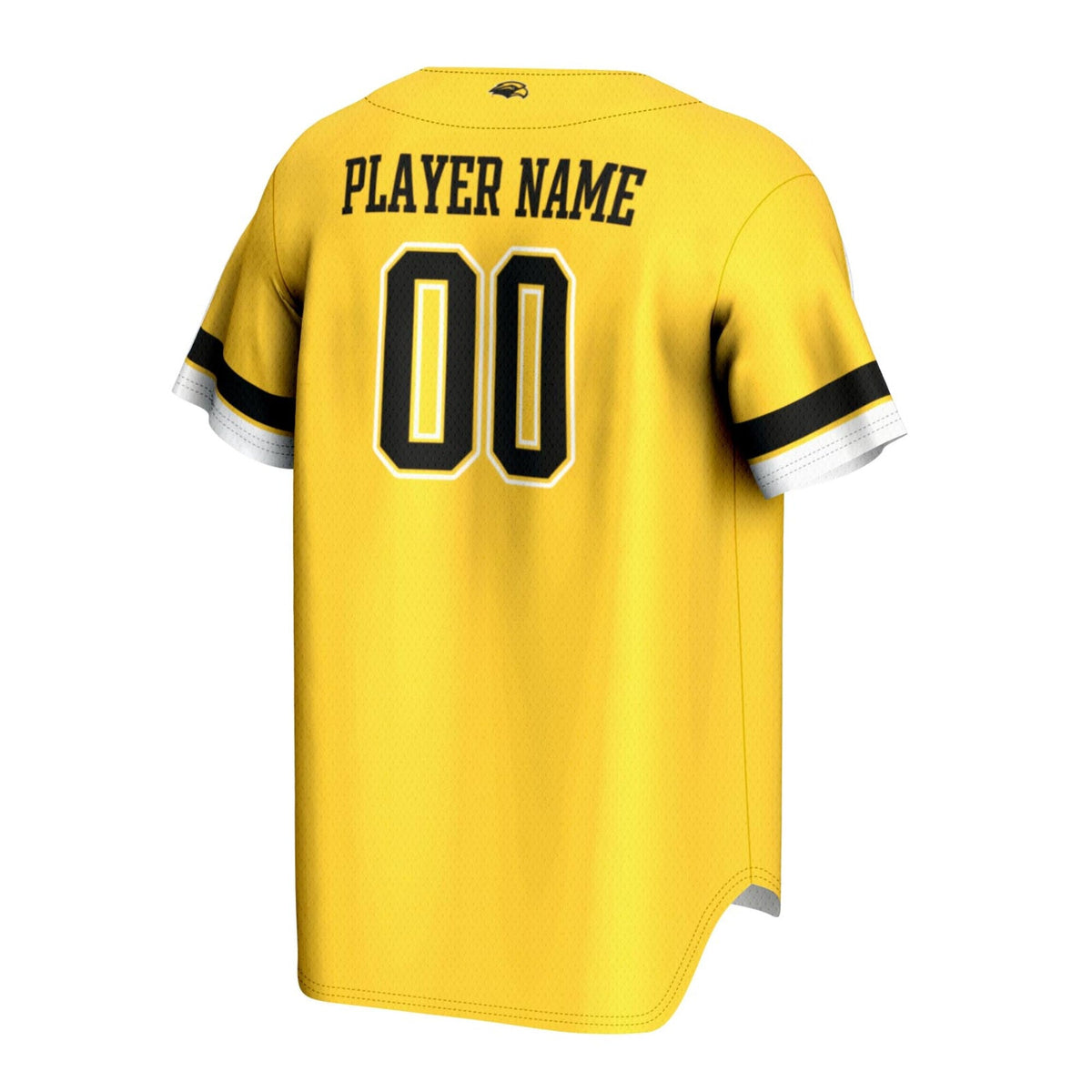 Southern Miss Golden Eagles NIL Pick-A-Player Lightweight Baseball Jersey - Gold product image 4, provided for visual
