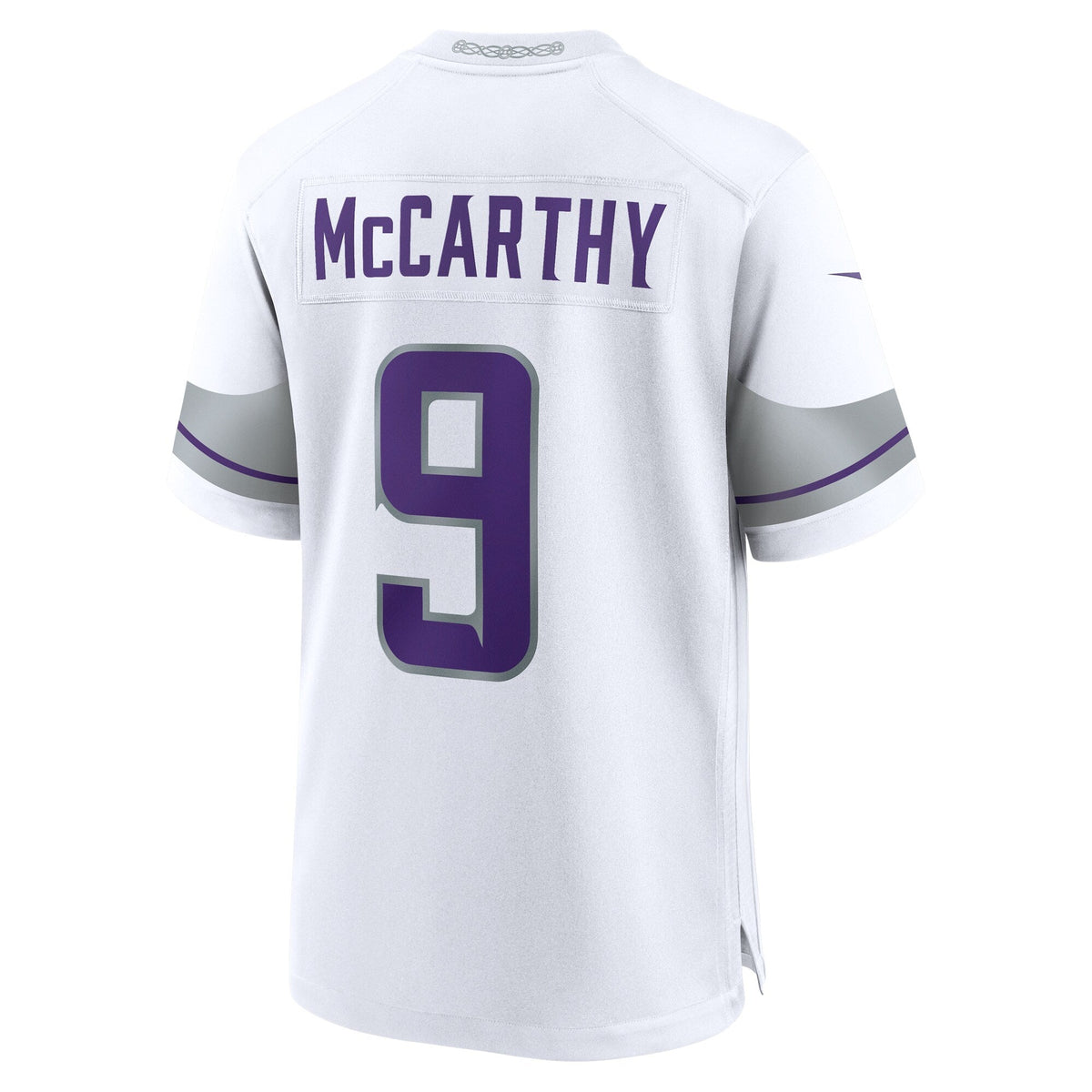 Minnesota Vikings J.J. McCarthy White Alternate Game Player Jersey product image 4, provided for visual reference and