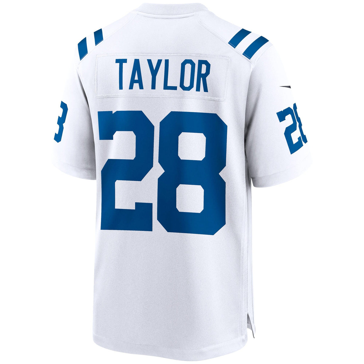 Indianapolis Colts Jonathan Taylor White Game Jersey product image 4, provided for visual reference and product detail review