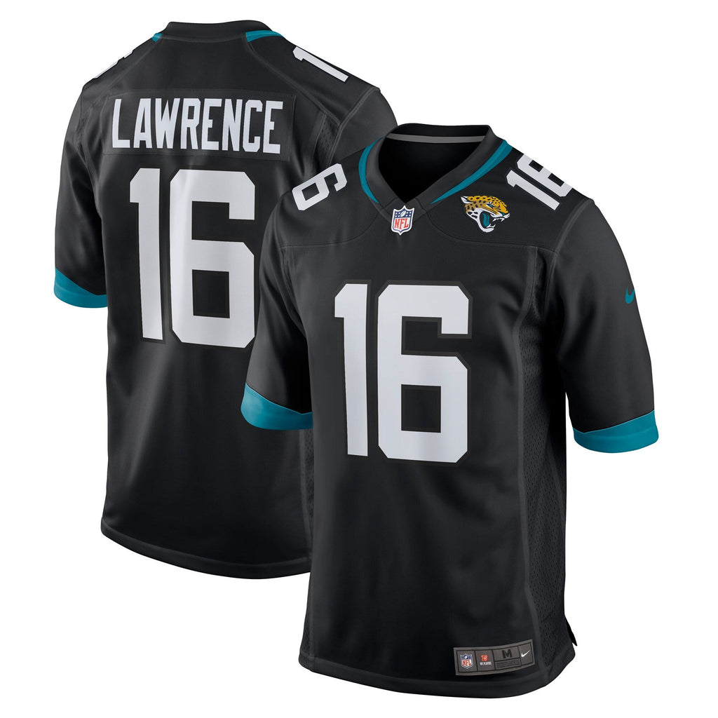 Jacksonville Jaguars Trevor Lawrence Black Alternate Game Jersey product image 2, provided for visual reference and product