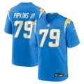 Los Angeles Chargers Trey Pipkins III Powder Blue Game Jersey product image 1, provided for visual reference and product