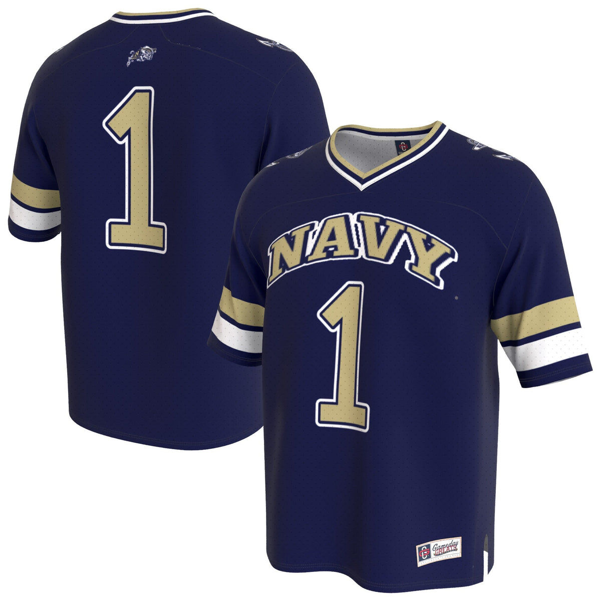 Navy Midshipmen Lightweight Collegiate Football Fashion Jersey - Navy product image 1, provided for visual reference and