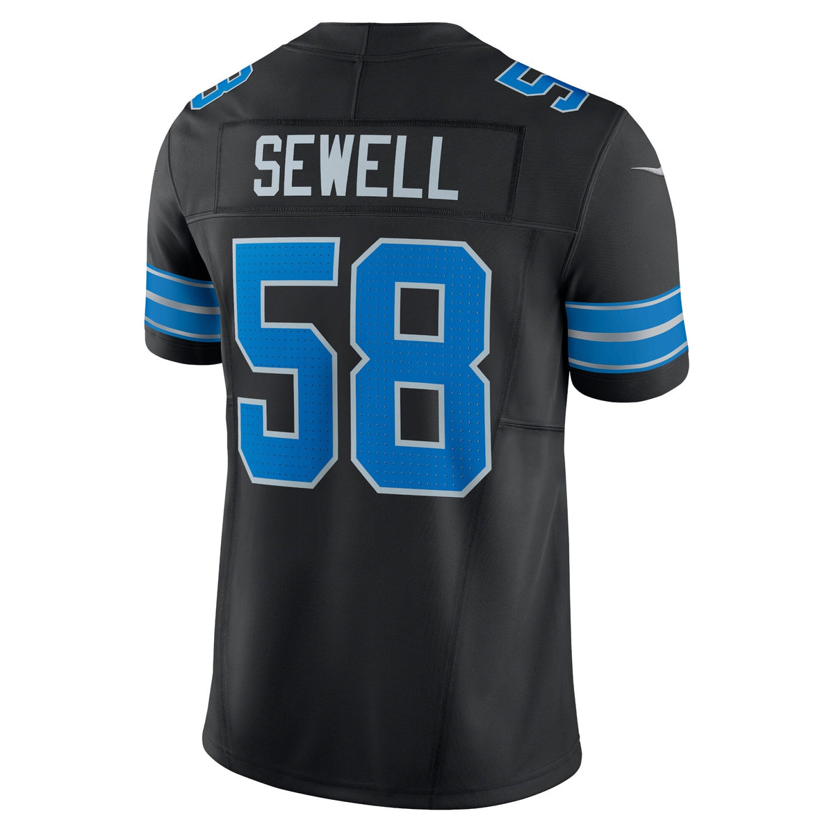 Detroit Lions Penei Sewell Black Vapor F.U.S.E. Alternate Limited Jersey product image 4, provided for visual reference and