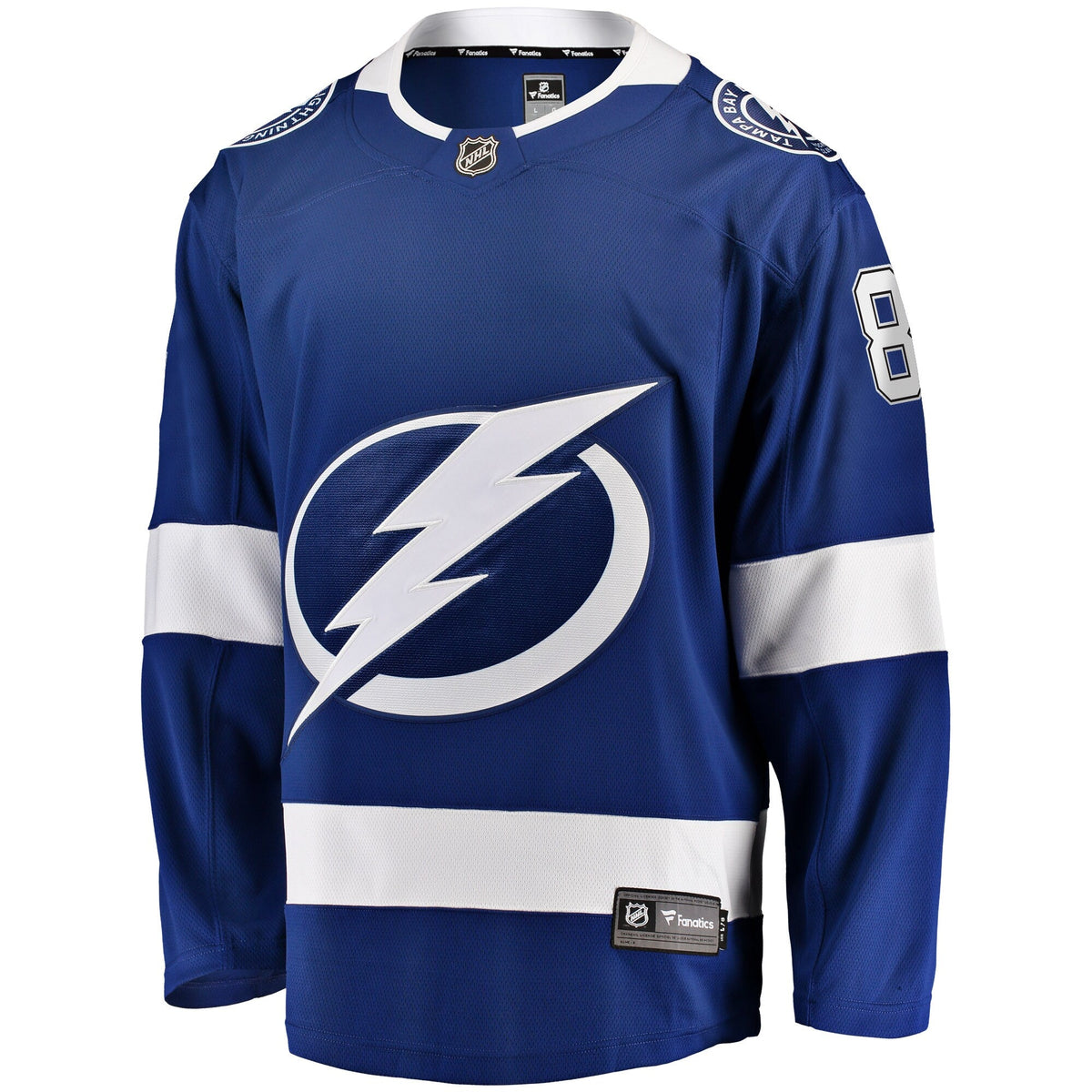 Tampa Bay Lightning Erik Cernak Blue Home Breakaway Player Jersey product image 3, provided for visual reference and product