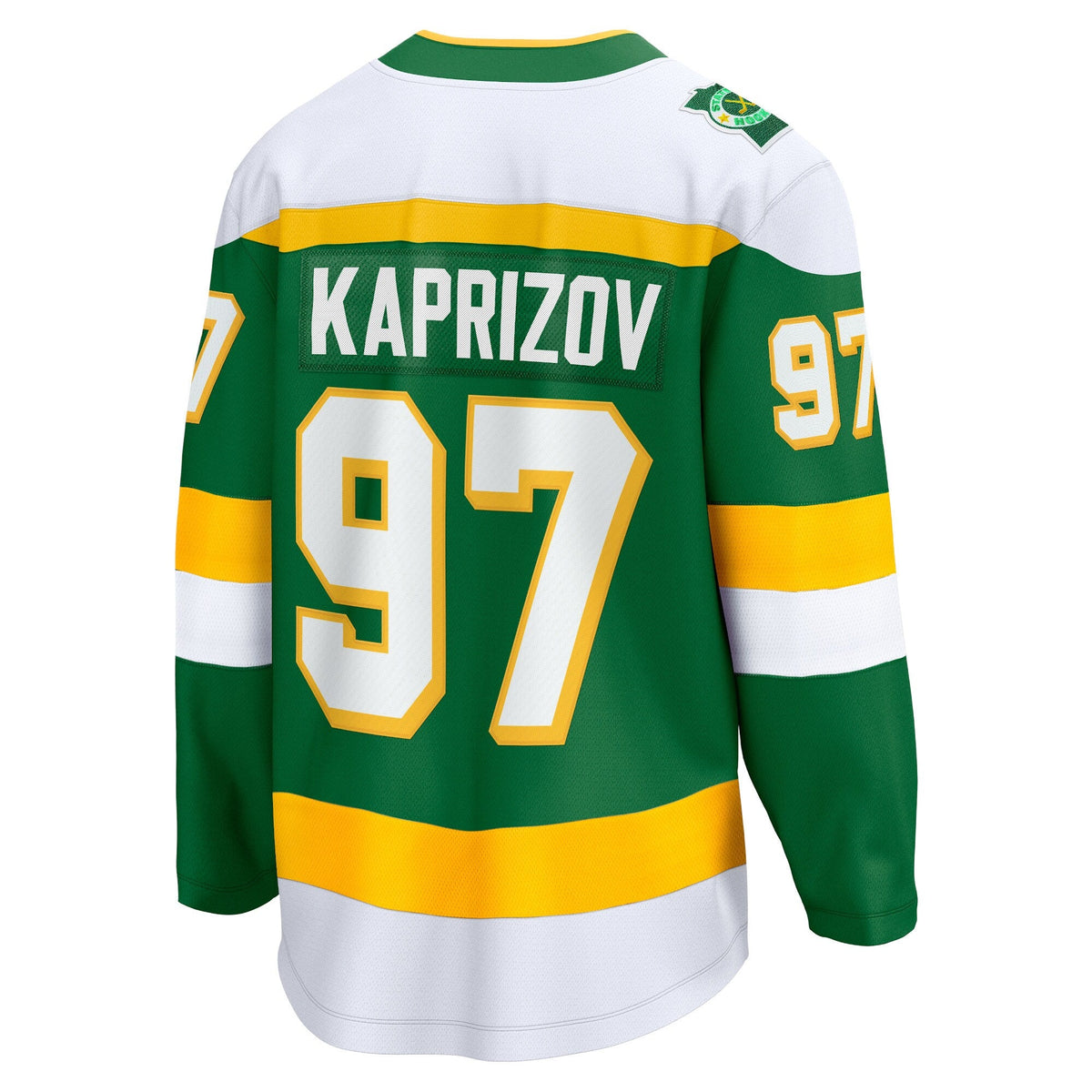 Minnesota Wild Kirill Kaprizov Green 2023/24 Alternate Breakaway Jersey product image 4, provided for visual reference and