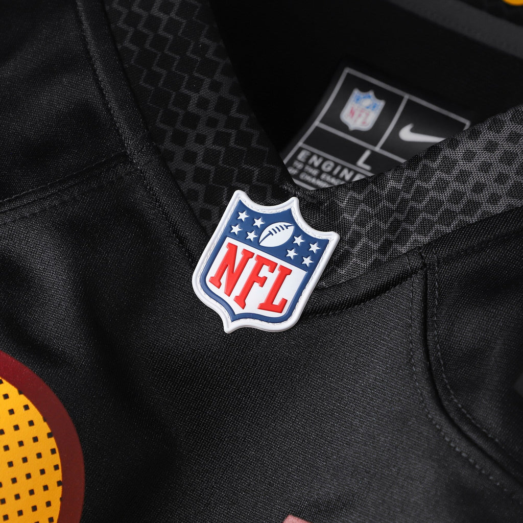 Washington Commanders Jayden Daniels Black Alternate Game Player Jersey product image 4, provided for visual reference and