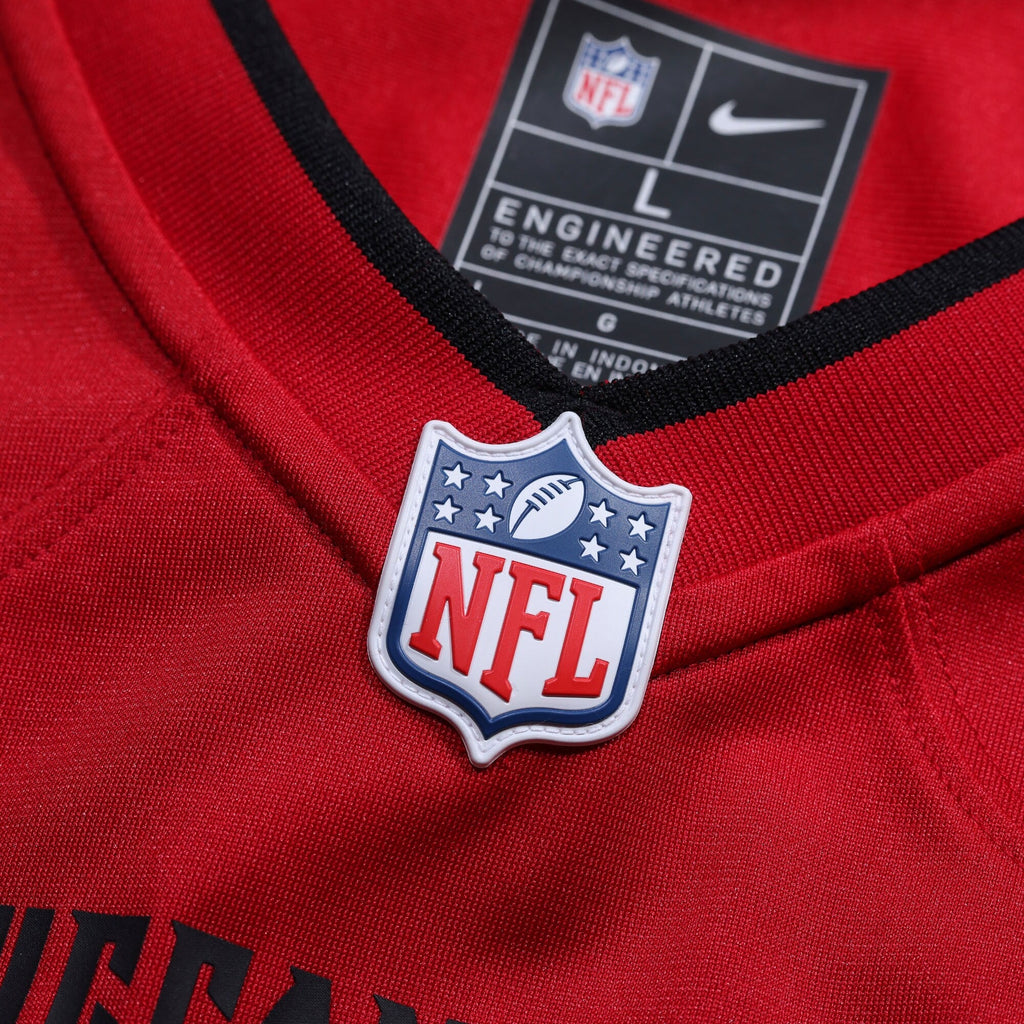Tampa Bay Buccaneers Chris Godwin Red Game Jersey product image 4, provided for visual reference and product detail review