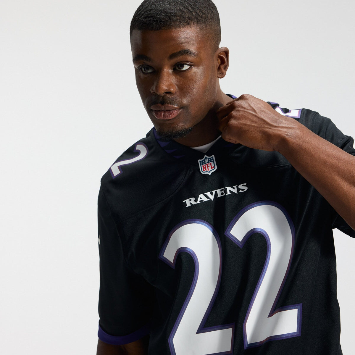Baltimore Ravens Derrick Henry Black Alternate Game Jersey product image 11, provided for visual reference and product