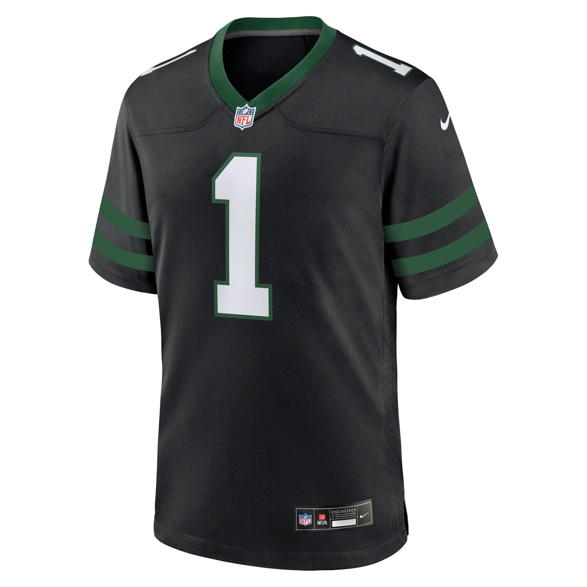 New York Jets David Bailey Legacy Black Alternate Game Player Jersey product image 3, provided for visual reference and