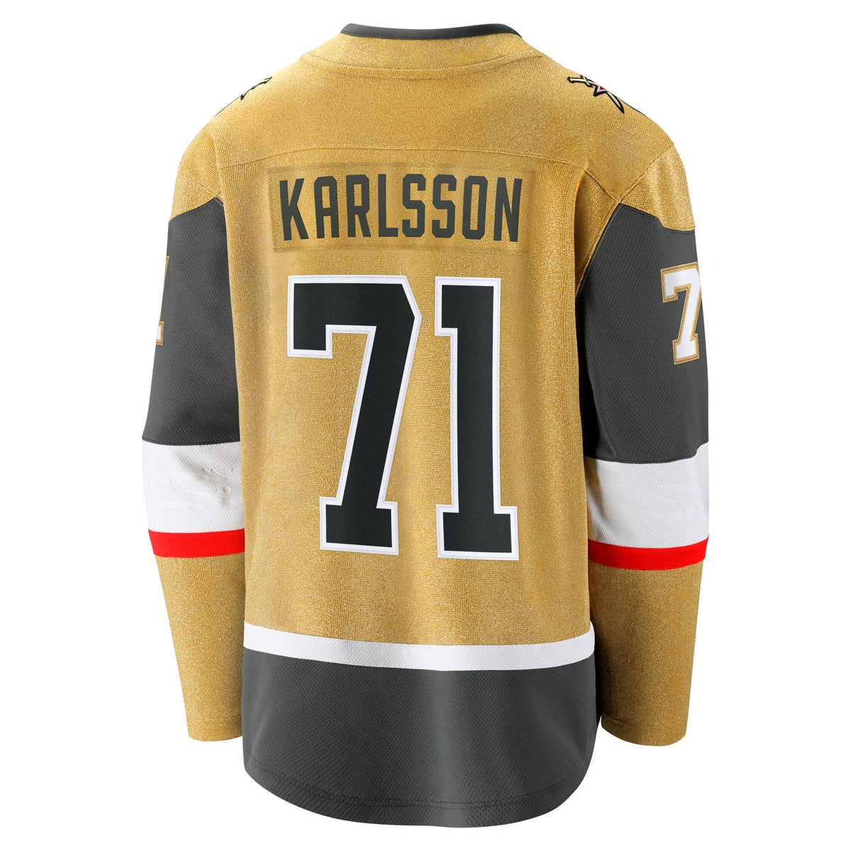 Vegas Golden Knights William Karlsson Gold Home Breakaway Jersey product image 4, provided for visual reference and product