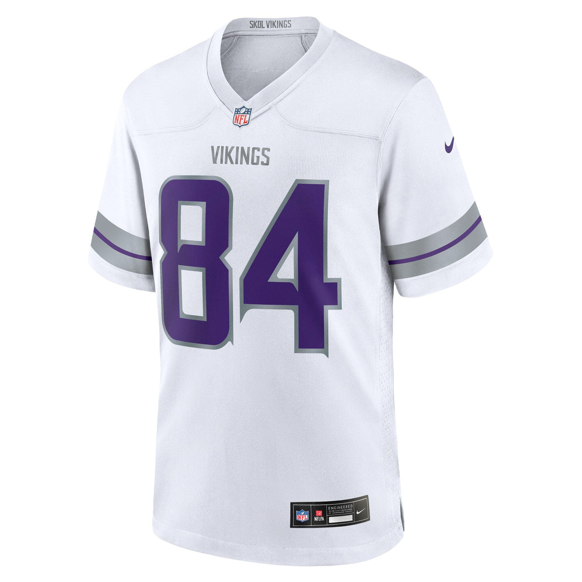 Minnesota Vikings Randy Moss White Alternate Retired Player Game Jersey product image 3, provided for visual reference and