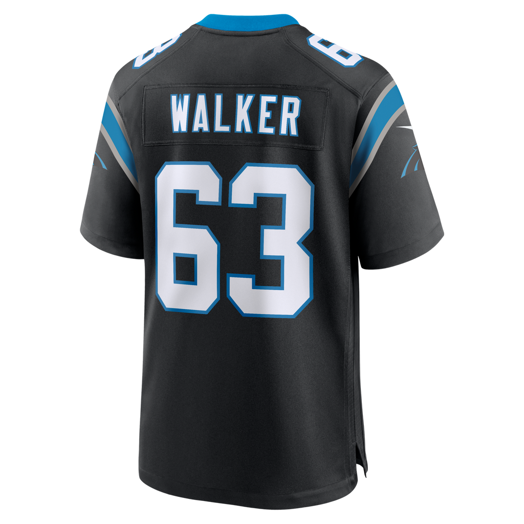 Carolina Panthers Rasheed Walker Black Team Game Jersey product image 4, provided for visual reference and product detail