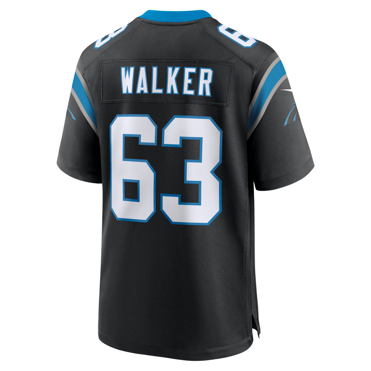 Carolina Panthers Rasheed Walker Black Team Game Jersey product image 4, provided for visual reference and product detail