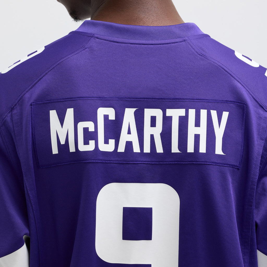 Minnesota Vikings J.J. McCarthy Purple Player Game Jersey product image 9, provided for visual reference and product detail