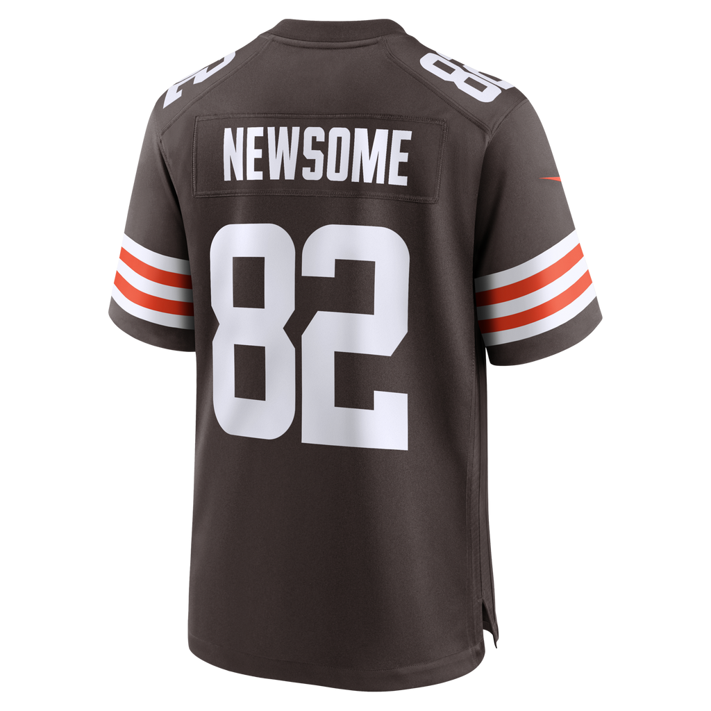 Cleveland Browns Ozzie Newsome Brown Game Retired Player Jersey product image 3, provided for visual reference and product