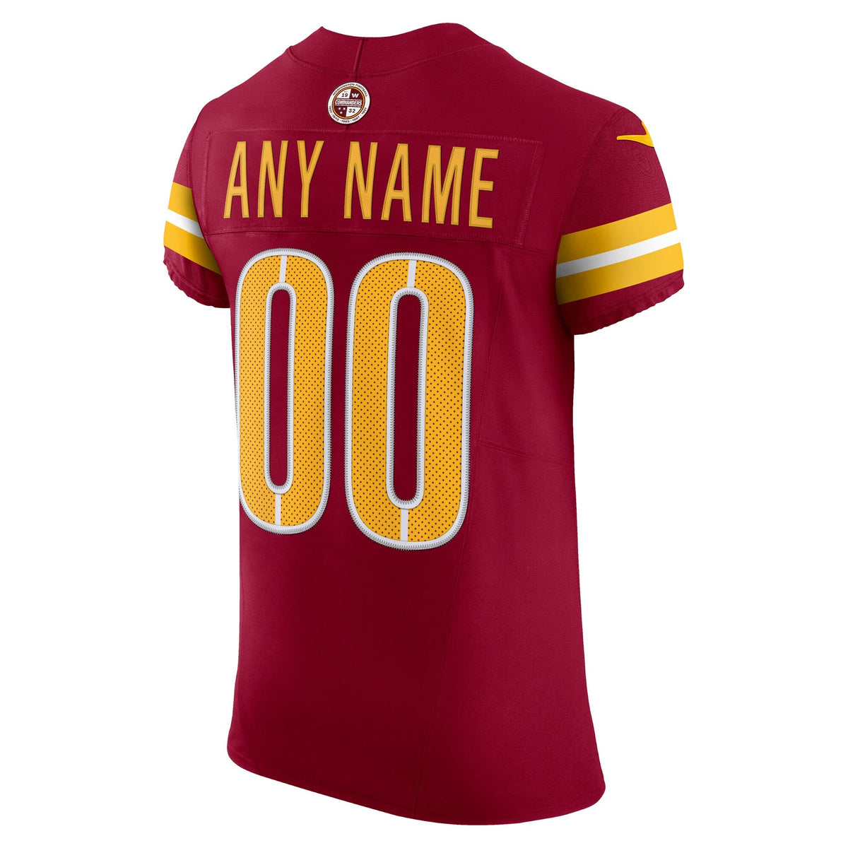 Washington Commanders Burgundy Team Vapor F.U.S.E. Elite Custom Jersey product image 4, provided for visual reference and