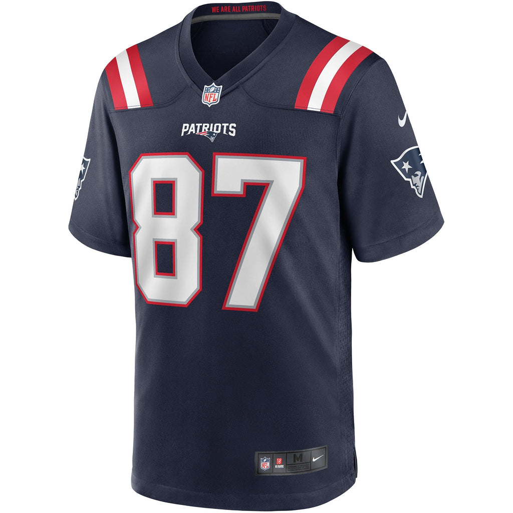New England Patriots Ben Coates Navy Game Retired Player Jersey product image 3, provided for visual reference and product