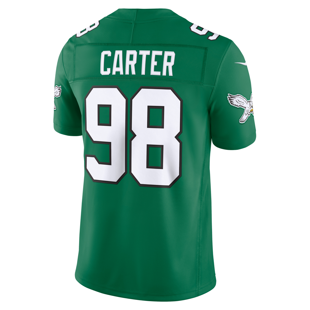 Philadelphia Eagles Jalen Carter Kelly Green Alternate Vapor F.U.S.E. Stitched Limited Jersey product image 4, provided for
