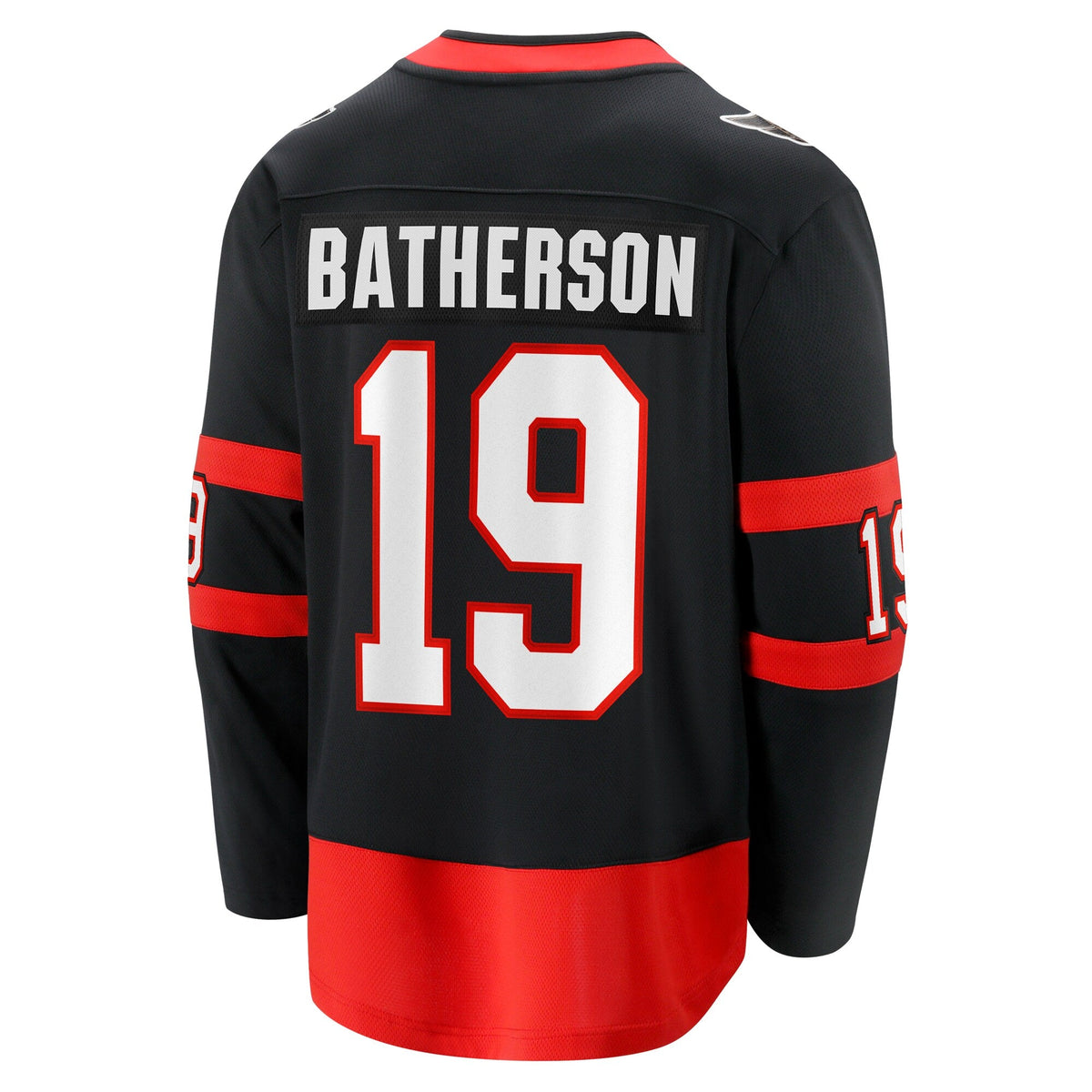 Ottawa Senators Drake Batherson Black Home Breakaway Jersey product image 4, provided for visual reference and product