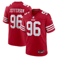San Francisco 49ers Jordan Jefferson Scarlet Team Game Jersey product image 1, provided for visual reference and product