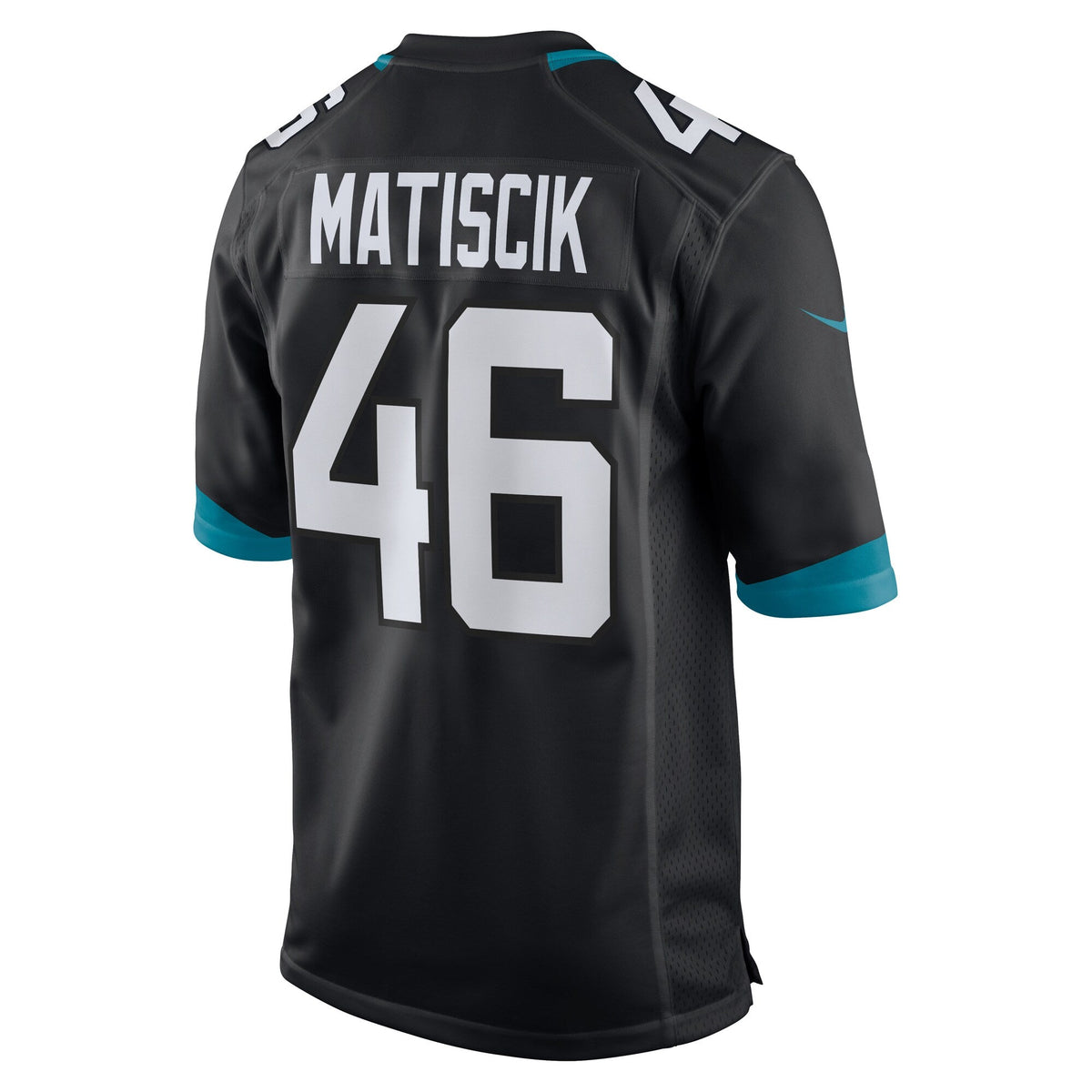 Jacksonville Jaguars Ross Matiscik Black Alternate Game Jersey product image 4, provided for visual reference and product