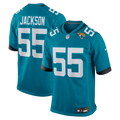 Jacksonville Jaguars Dequan Jackson Teal Game Jersey product image 1, provided for visual reference and product detail review