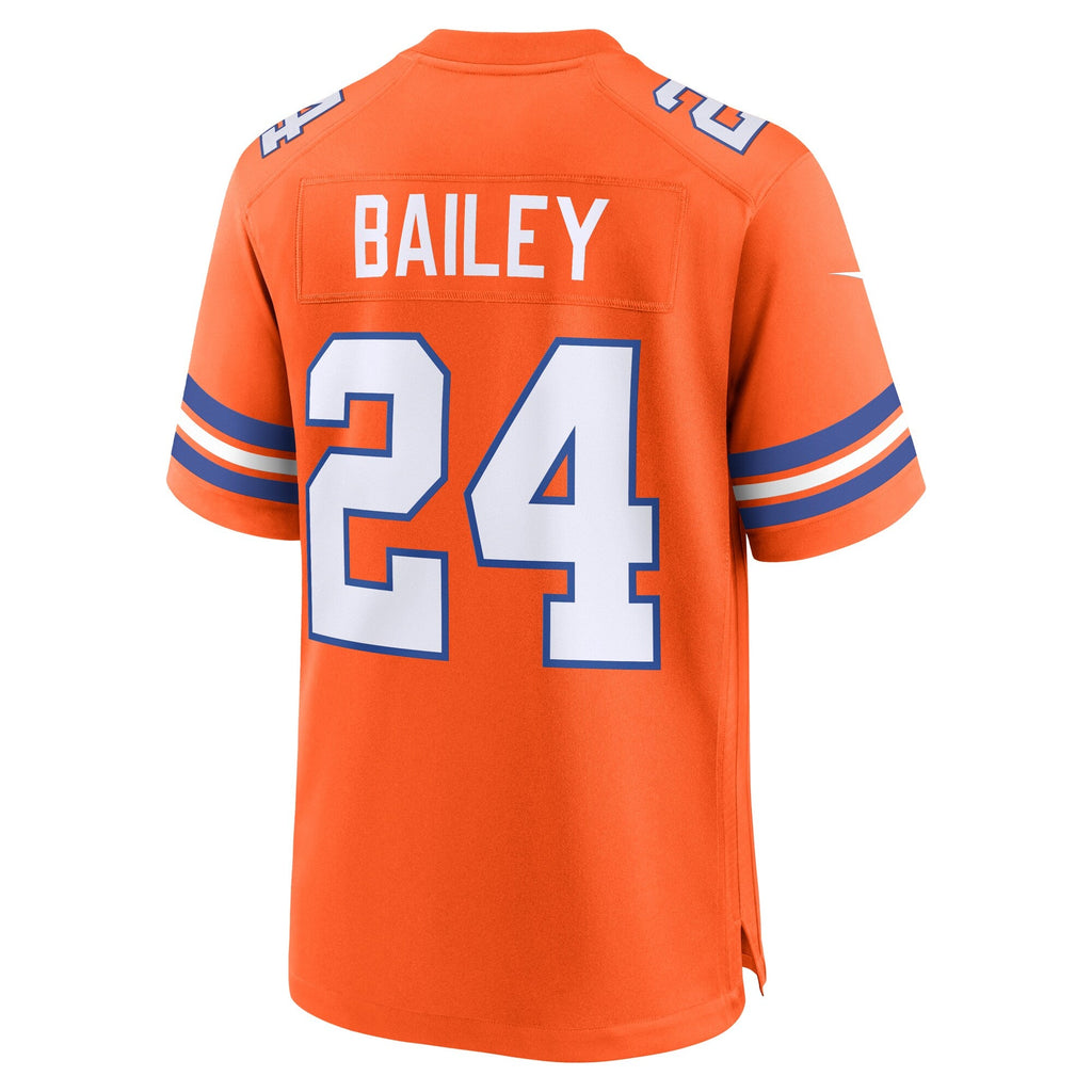 Denver Broncos Champ Bailey Orange Retired Player Alternate Game Jersey product image 4, provided for visual reference and