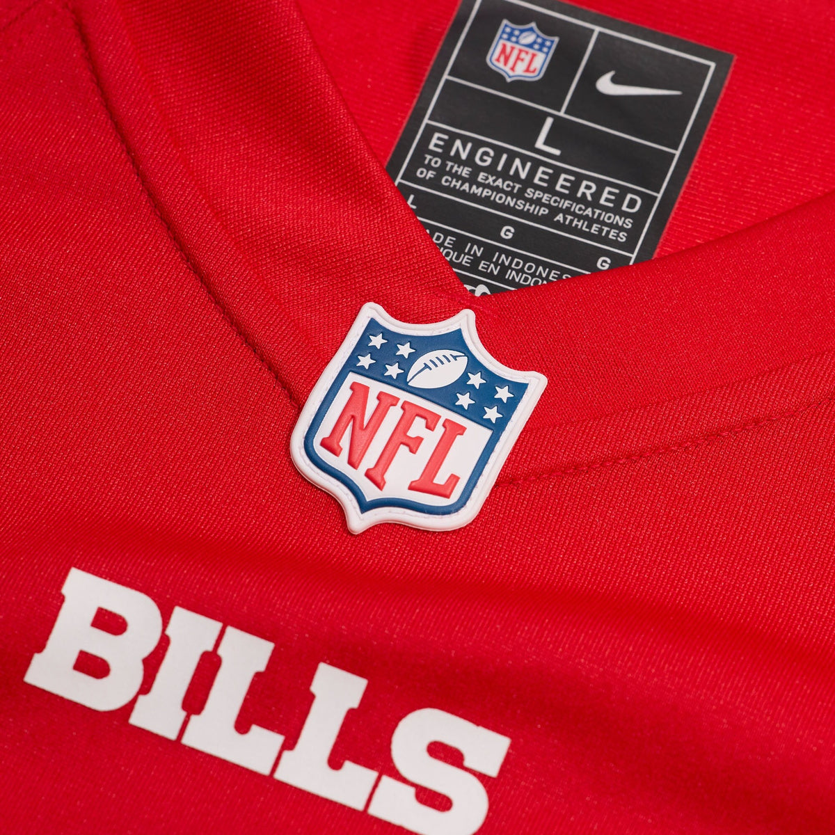 Buffalo Bills Keon Coleman Red Alternate Game Jersey product image 5, provided for visual reference and product detail review