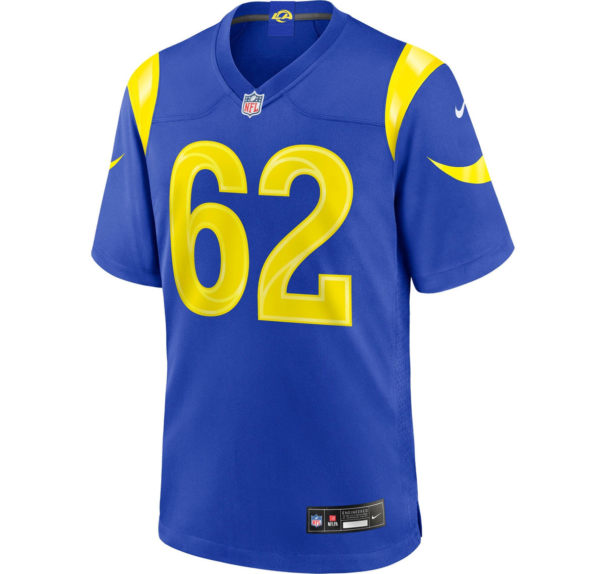 Los Angeles Rams Payton Zdroik Royal Game Jersey product image 3, provided for visual reference and product detail review