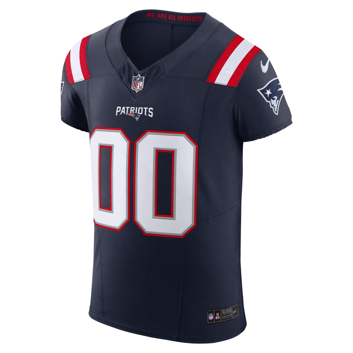New England Patriots Navy Vapor F.U.S.E. Elite Custom Jersey product image 3, provided for visual reference and product