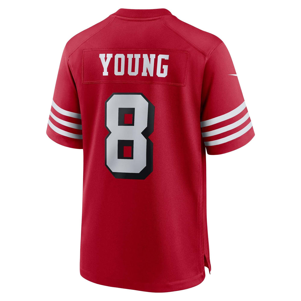 San Francisco 49ers Steve Young Scarlet Retired Player Alternate Game Jersey product image 4, provided for visual reference