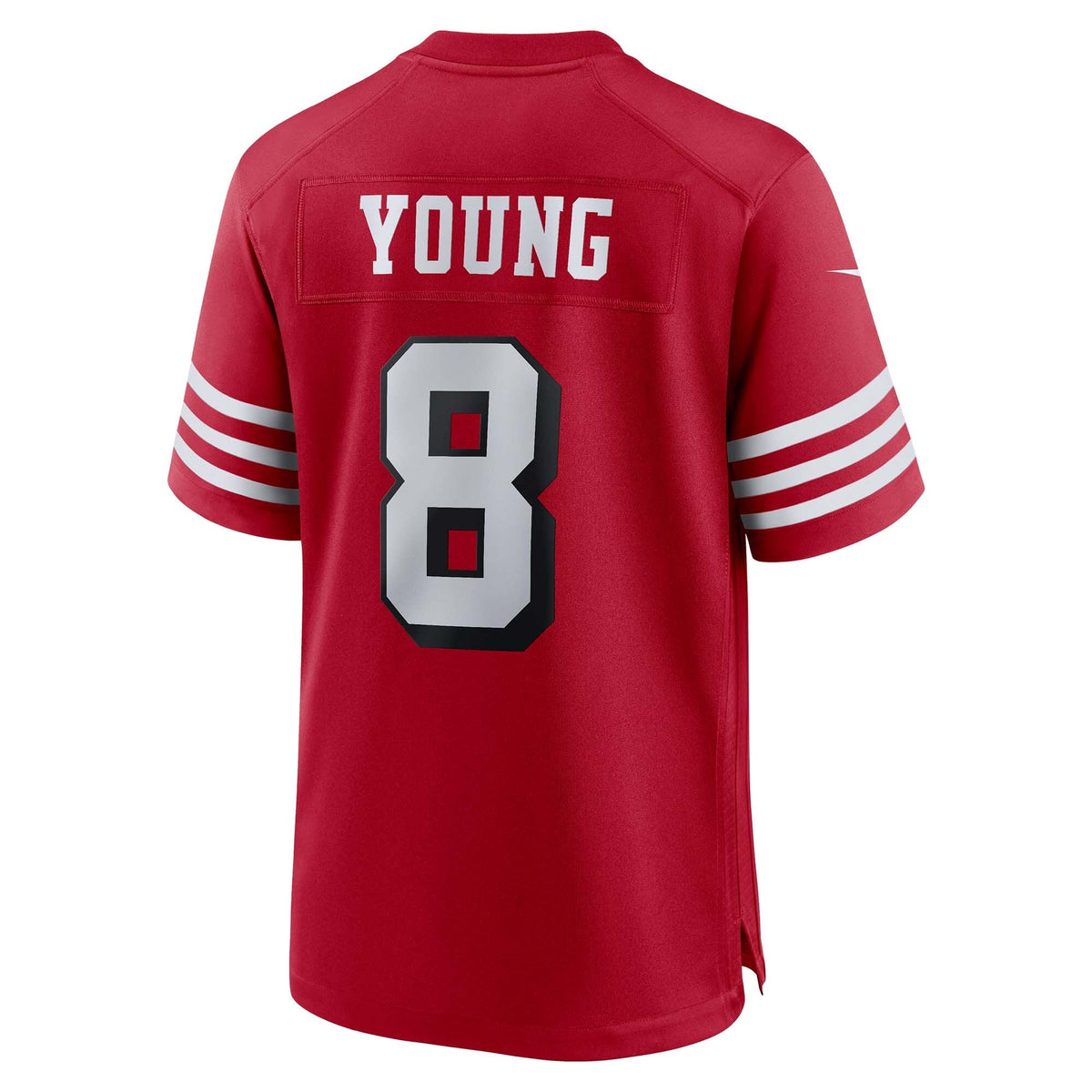 San Francisco 49ers Steve Young Scarlet Retired Player Alternate Game Jersey product image 4, provided for visual reference