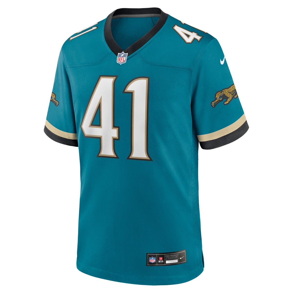 Jacksonville Jaguars Josh Hines-Allen Teal Prowler Throwback Player Game Jersey product image 3, provided for visual