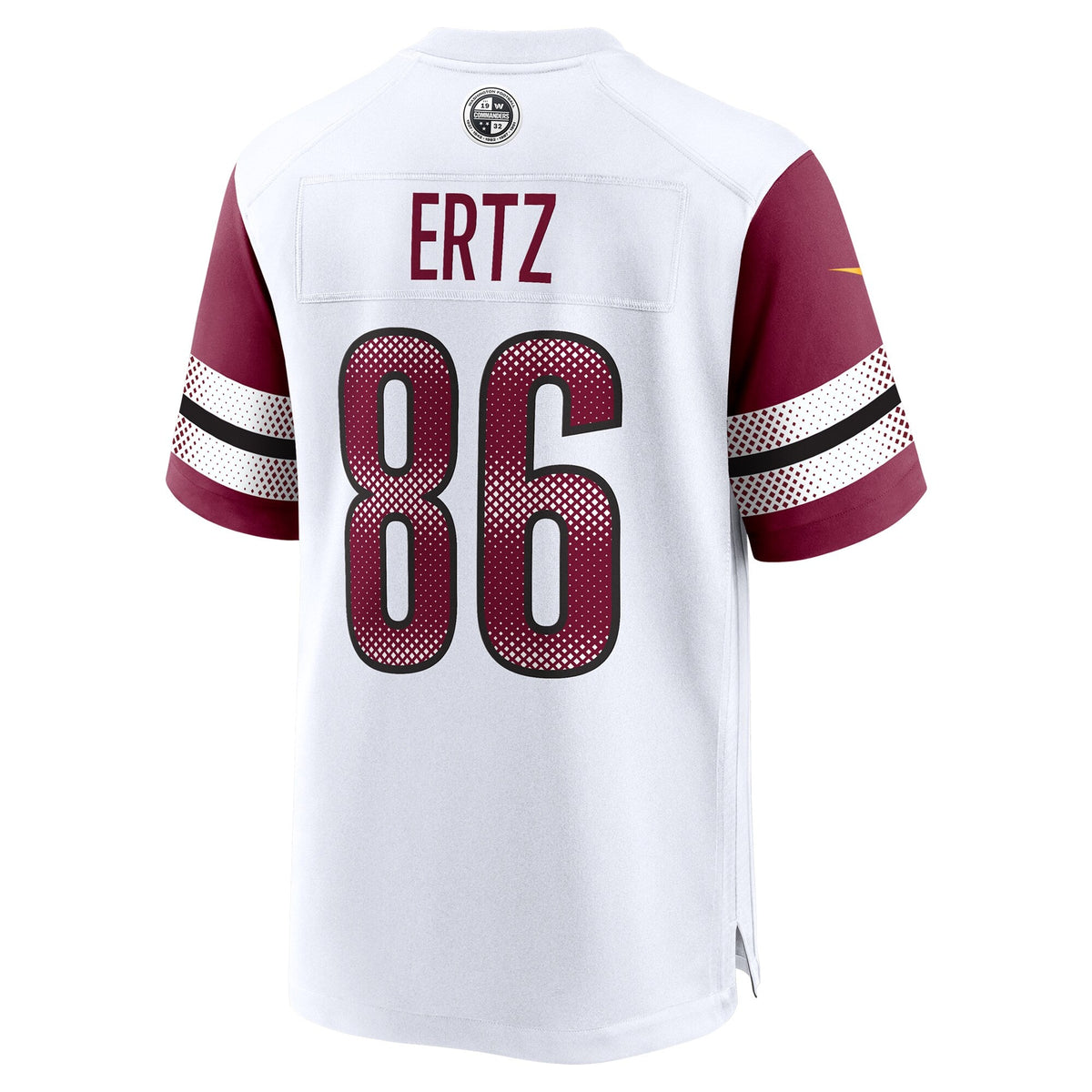 Washington Commanders Zach Ertz White Game Jersey product image 4, provided for visual reference and product detail review