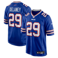 Buffalo Bills Dee Delaney Royal Game Jersey product image 1, provided for visual reference and product detail review