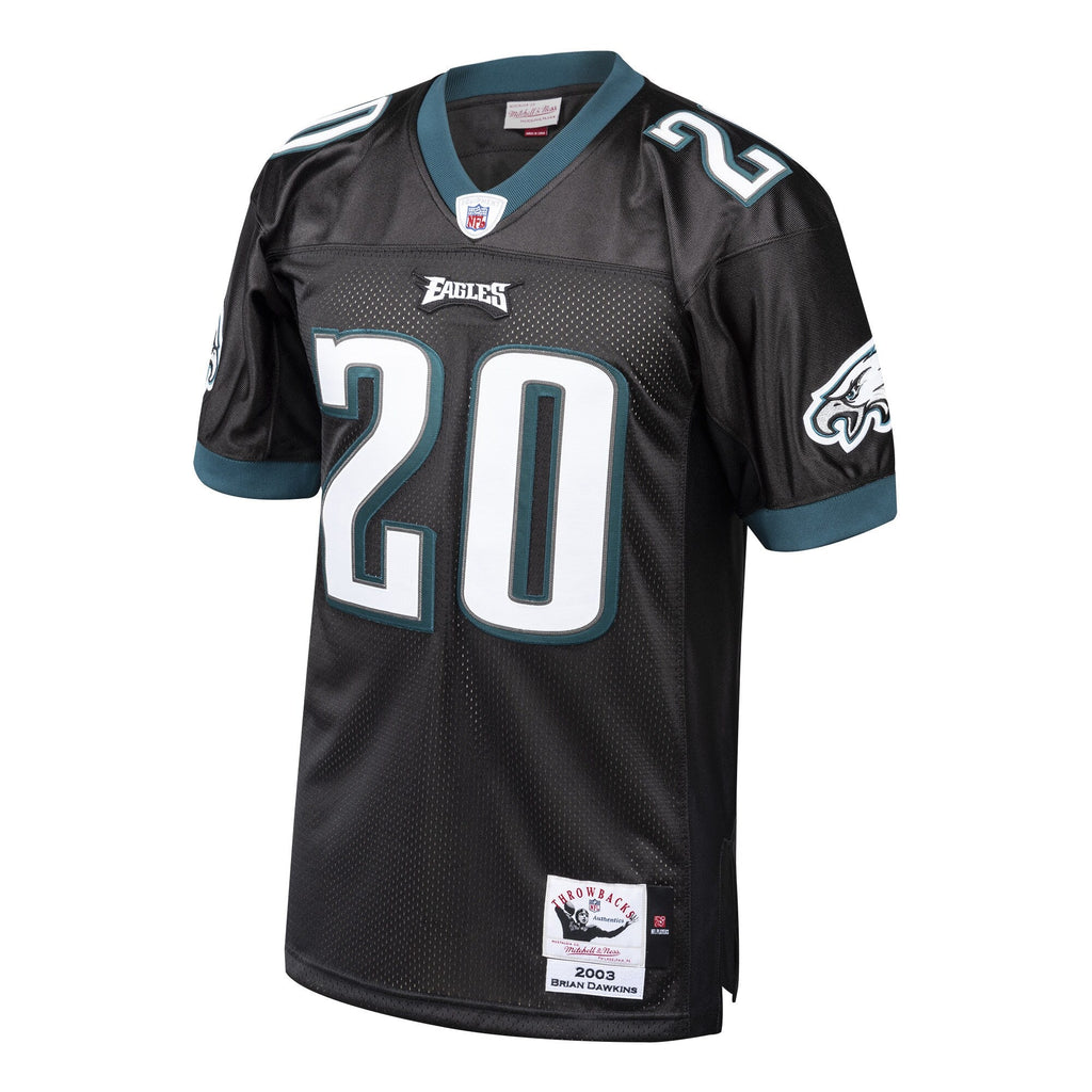 Philadelphia Eagles 2003 Brian Dawkins Black Authentic Throwback Retired Player Jersey product image 3, provided for visual