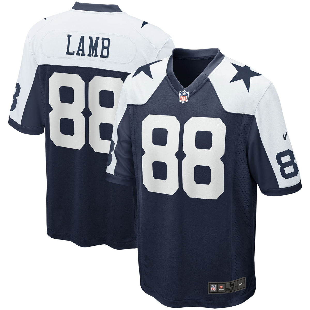 Dallas Cowboys CeeDee Lamb Navy Alternate Game Team Jersey product image 1, provided for visual reference and product detail
