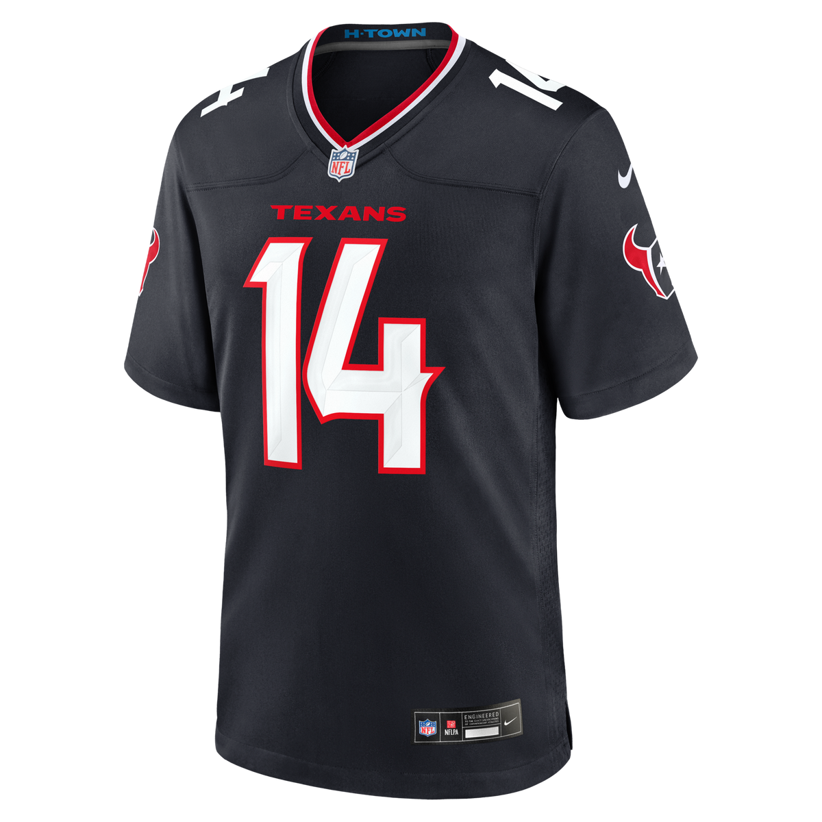 Houston Texans Jaylin Noel Navy Team Game Jersey product image 2, provided for visual reference and product detail review