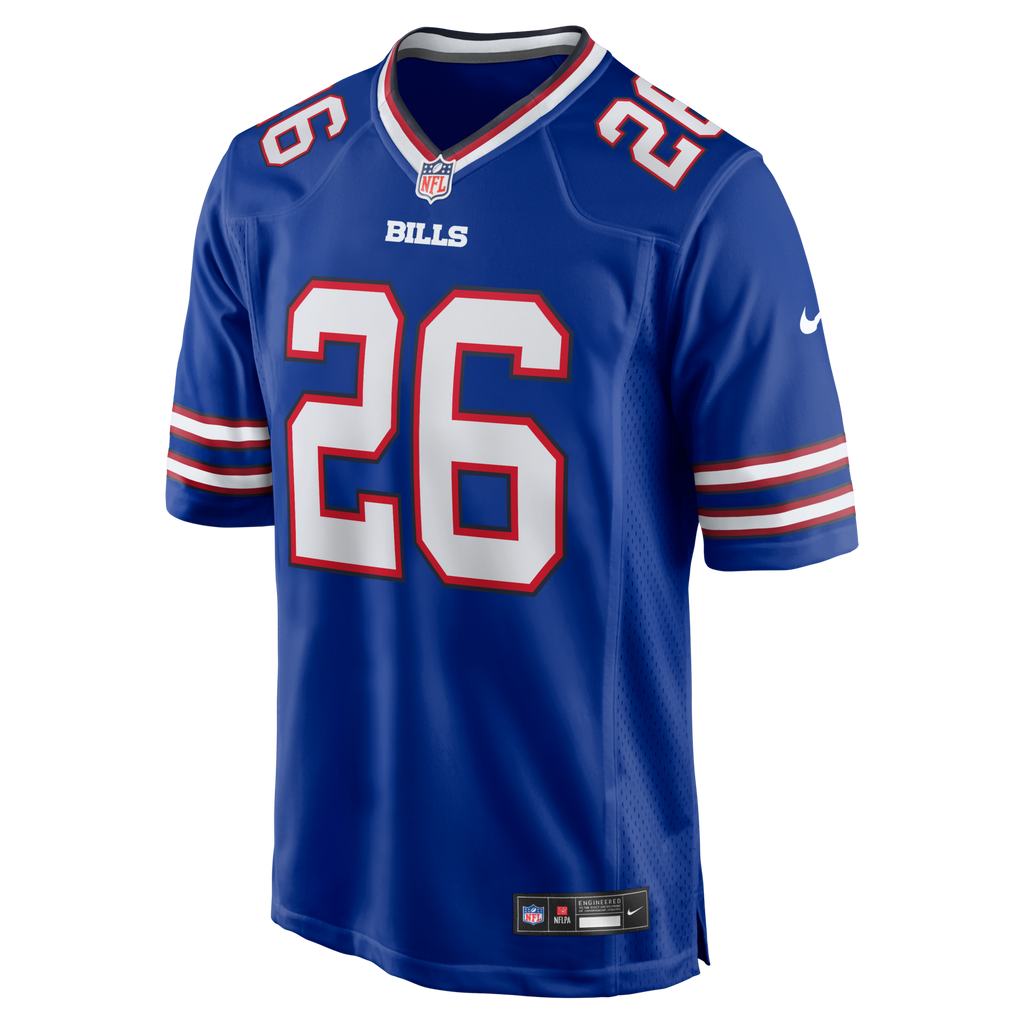 Buffalo Bills Ty Johnson Royal Team Game Jersey product image 2, provided for visual reference and product detail review