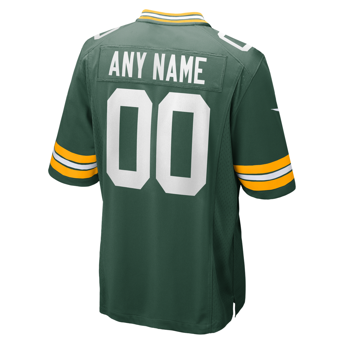 Green Bay Packers Green Custom Game Jersey product image 4, provided for visual reference and product detail review