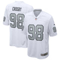 Las Vegas Raiders Maxx Crosby White Alternate Game Jersey product image 1, provided for visual reference and product detail