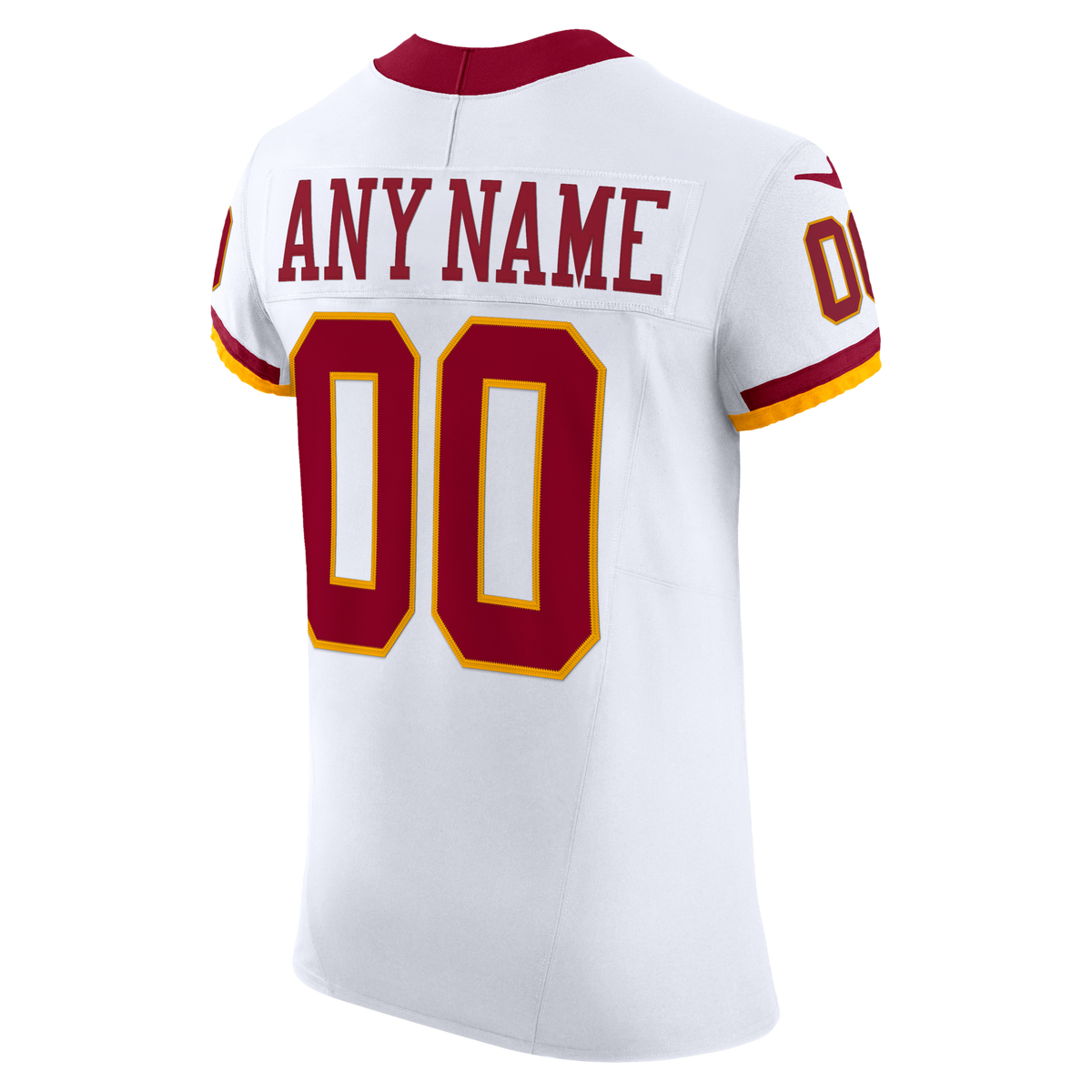 Washington Commanders White Vapor F.U.S.E. Elite Custom Jersey product image 4, provided for visual reference and product